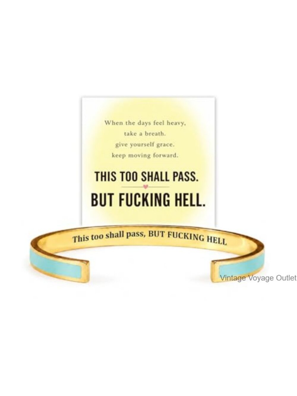 This Too Shall Pass Mantra Cuff Bracelet Engraved Bangle